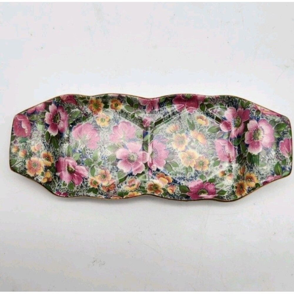 LORD NELSON ENGLISH FLORAL CHINTZ "BRIAR ROSE" BONE CHINA SALT & PEPPER SHAKERS - Picture 7 of 10